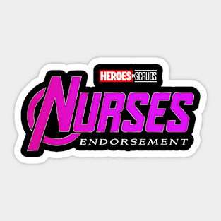 Avenging Nurses Sticker